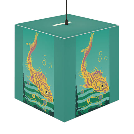 Golden Serenity Light Cube Lamp