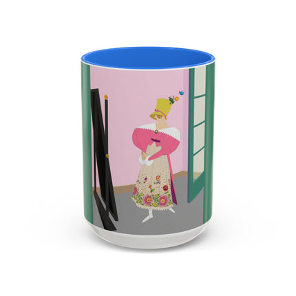 The Yellow Hat Colorful Mugs – 1920s Vogue Whimsy & Playful Elegance