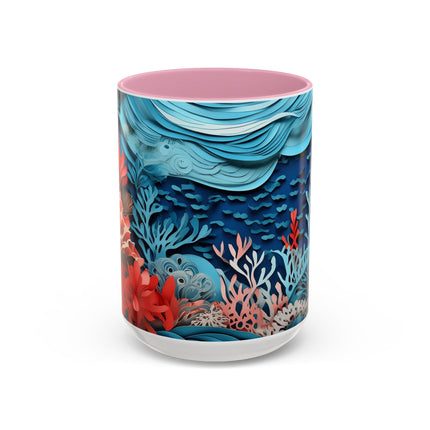 Enchanting Underwater Scene Colorful Mugs (11oz, 15oz)