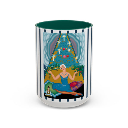 Art Deco Christmas Elegance Colorful Mugs (11oz, 15oz)