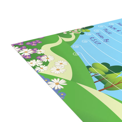 Joyful Journeys Await Baby Shower Invitation! Bundles of 10, 30, 50 Pieces Available (envelopes included)