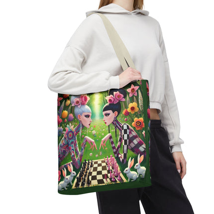 The Spring Gambit: A Fairy’s Move Tote Bag – Whimsical Chess & Spring Magic