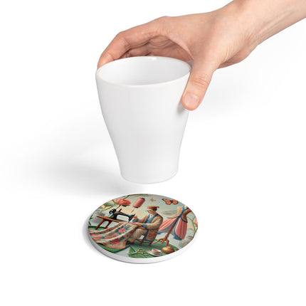The Tailor’s Garden Ceramic Coaster