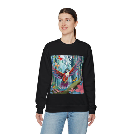 Colorful Raptor Unisex Heavy Blend™ Crewneck Sweatshirt