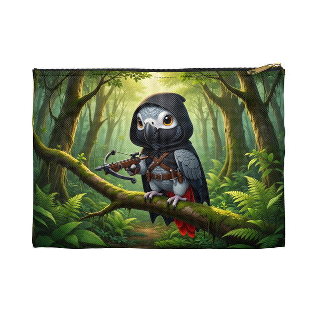 The African Grey Sentinel Accessory Pouch – Stealthy Guardian & Forest Mystery