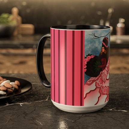 Winter Rose Empress Colorful Mugs (11oz, 15oz)