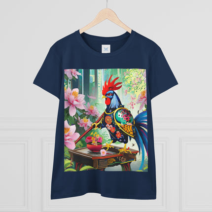 Cyberpunk Rooster Cotton Tee