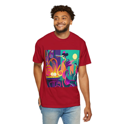 Dance of the Skeleton Ballerinas Unisex Garment-Dyed T-shirt