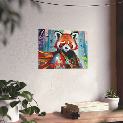 Cybernetic Red Panda Fine Art Posters