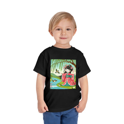 Sparrow Dance Geisha Fairy Toddler Short Sleeve Tee
