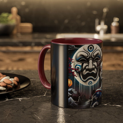 Geisha’s Black Ink Tears Colorful Mugs (11oz, 15oz)