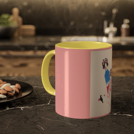 Illustrations of Japanese Toys Pl.001 by Kawasaki Kyosen Colorful Mugs, 11oz