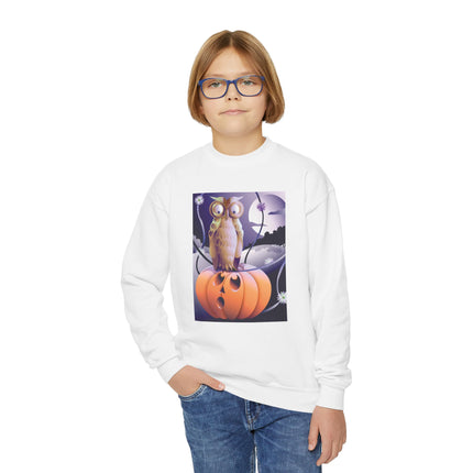 The Startled Pumpkin Youth Crewneck Sweatshirt