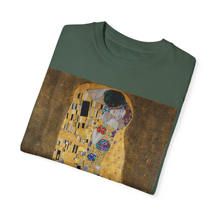The Kiss by Gustav Klimt Unisex Garment-Dyed T-shirt