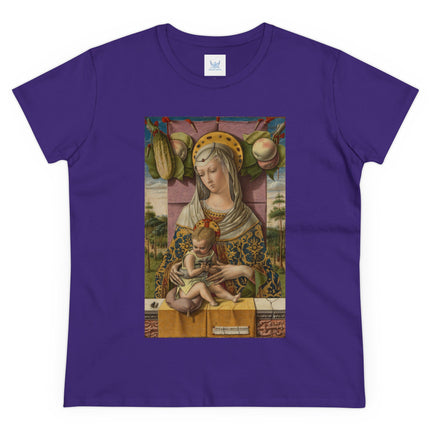 Madonna and Child by Carlo Crivelli Women's Midweight Cotton Tee