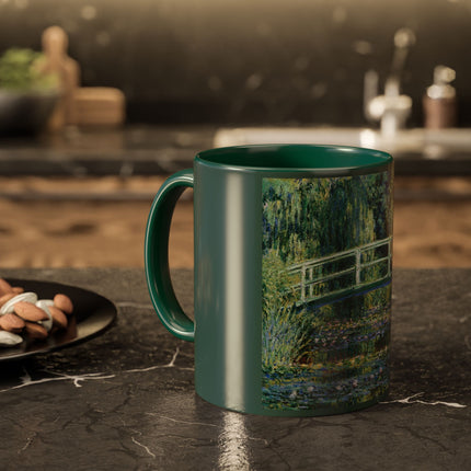 Water Lilies and Japanese Bridge by Claude Monet Colorful Mugs (11oz, 15oz)