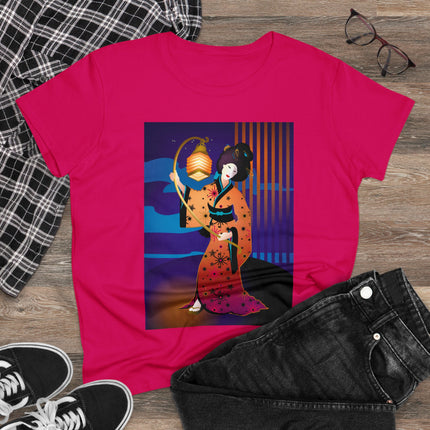 The Enchanting Geisha Women's Midweight Cotton Tee