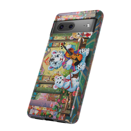 Melodies of the Snow Lion Cub Phone Cases