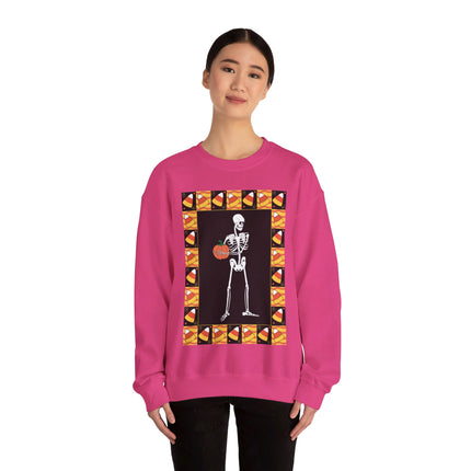 Candy Corn Skeleton Unisex Heavy Blend™ Crewneck Sweatshirt