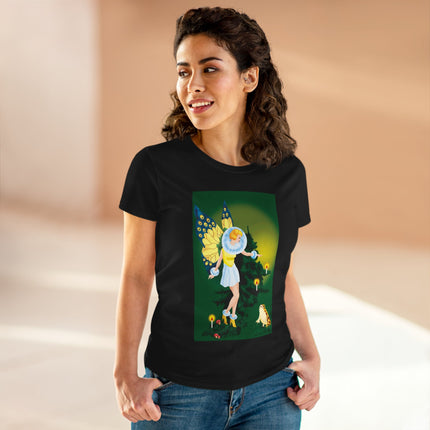 The Enchanted Encounter Women's Midweight Cotton Tee