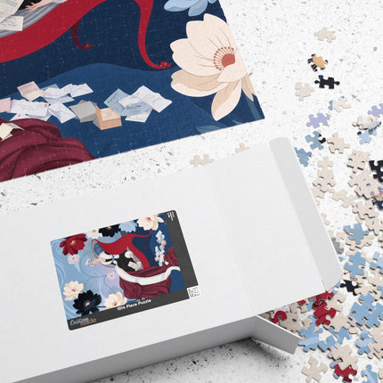 🌺✨ The Lady Of The Starlit Enchanted Garden Puzzle – Art Deco Floral Fantasy