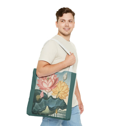The Sacred Egyptian Lotus by Robert John Thornton Tote Bag (AOP)