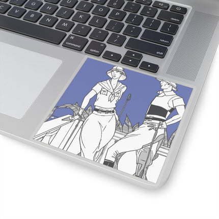 Coastal Elegance Kiss-Cut Stickers (4 Sizes)