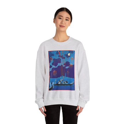 Fireworks in Venice by George Barbier Heavy Blend™ Crewneck Sweatshirt