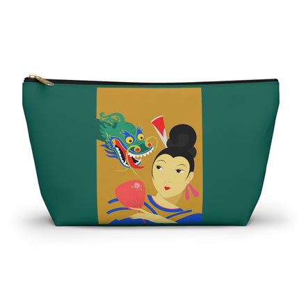 Dragon Fan Cosmetic Bag – Bold Chinese Fantasy & Elegant Strength