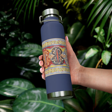 Reproduction of the Shield Frieze by Emile Gilliéron Copper Vacuum Insulated Bottle, 22oz