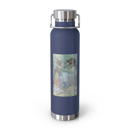 “I growl when I’m pleased, and wag my tail when I’m angry” by Sir John Tenniel Copper Vacuum Insulated Bottle, 22oz