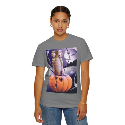 The Startled Pumpkin Unisex Garment-Dyed T-shirt