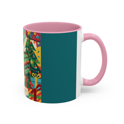 🎄✨ The Lady Of The Christmas Ornament Colorful Mug – Art Deco Holiday Fantasy