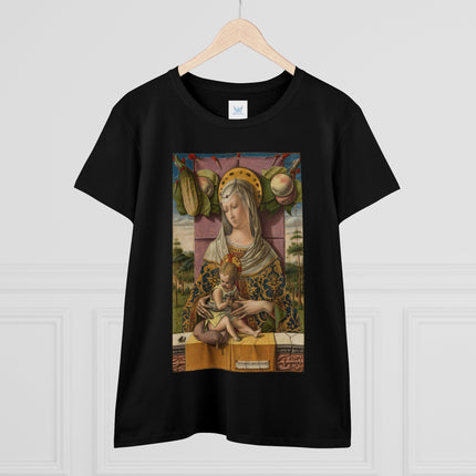 Madonna and Child by Carlo Crivelli Women's Midweight Cotton Tee