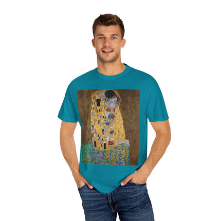 The Kiss by Gustav Klimt Unisex Garment-Dyed T-shirt