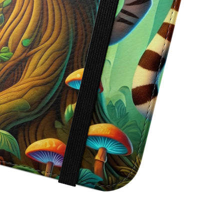 🐅🌿 Silent Stripes Flip Case – Stealth, Grace & Enchanted Forest