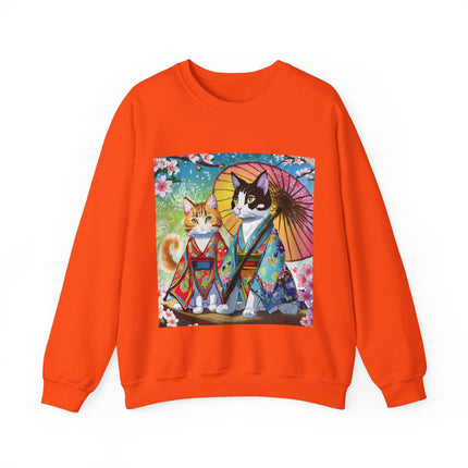 Kimono Kitties Unisex Heavy Blend™ Crewneck Sweatshirt