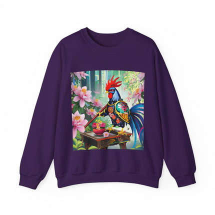 Cyberpunk Rooster Unisex Heavy Blend™ Crewneck Sweatshirt