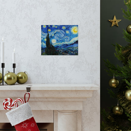 The Starry Night by Vincent Van Gogh Matte Horizontal Posters
