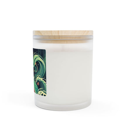 Mermaid Queen Rising from the Deep Frosted Candle