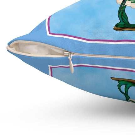 Enchanting Serenity Spun Polyester Square Pillow