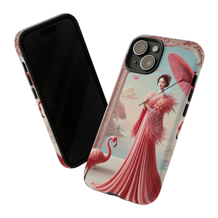 Petals, Porcelain, and Flamingos Phone Cases