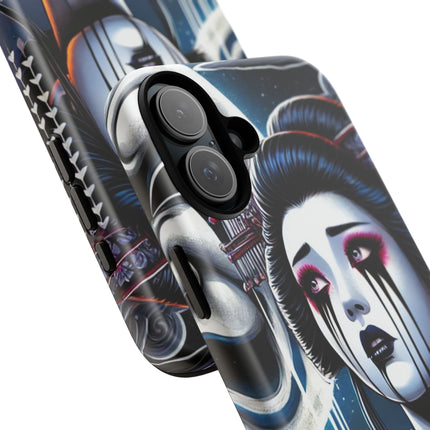 Geisha’s Black Ink Tears Phone Cases