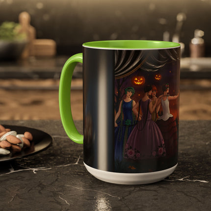 🏹🎃 Cupid's Arrow At Pumpkin Moon Manor Colorful Mug – Romantic Halloween Charm