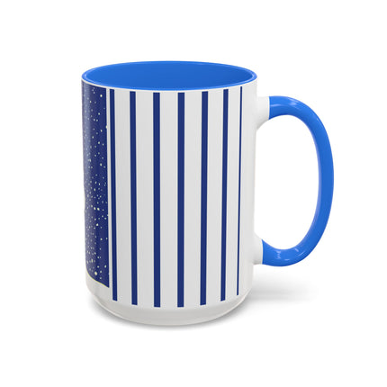Snowman in Falling Snow Colorful Mugs (11oz, 15oz)