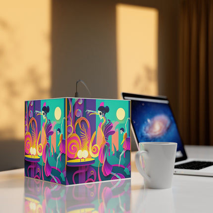 Dance of the Skeleton Ballerinas Light Cube Lamp