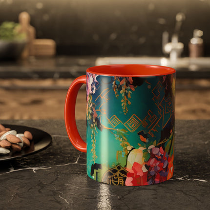 Golden Wisteria Symphony Colorful Mugs (11oz, 15oz)