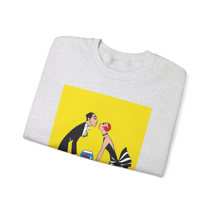 A Moment of Elegance: A Passionate Embrace Amidst Golden Splendor Heavy Blend™ Crewneck Sweatshirt