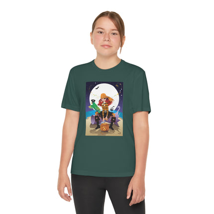 Moonlit Pirate Halloween Youth Competitor Tee
