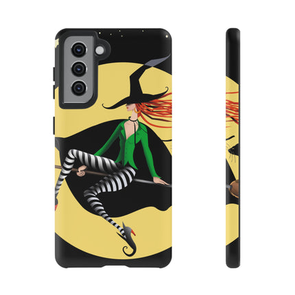 A Witch’s Moonlit Flight Phone Cases